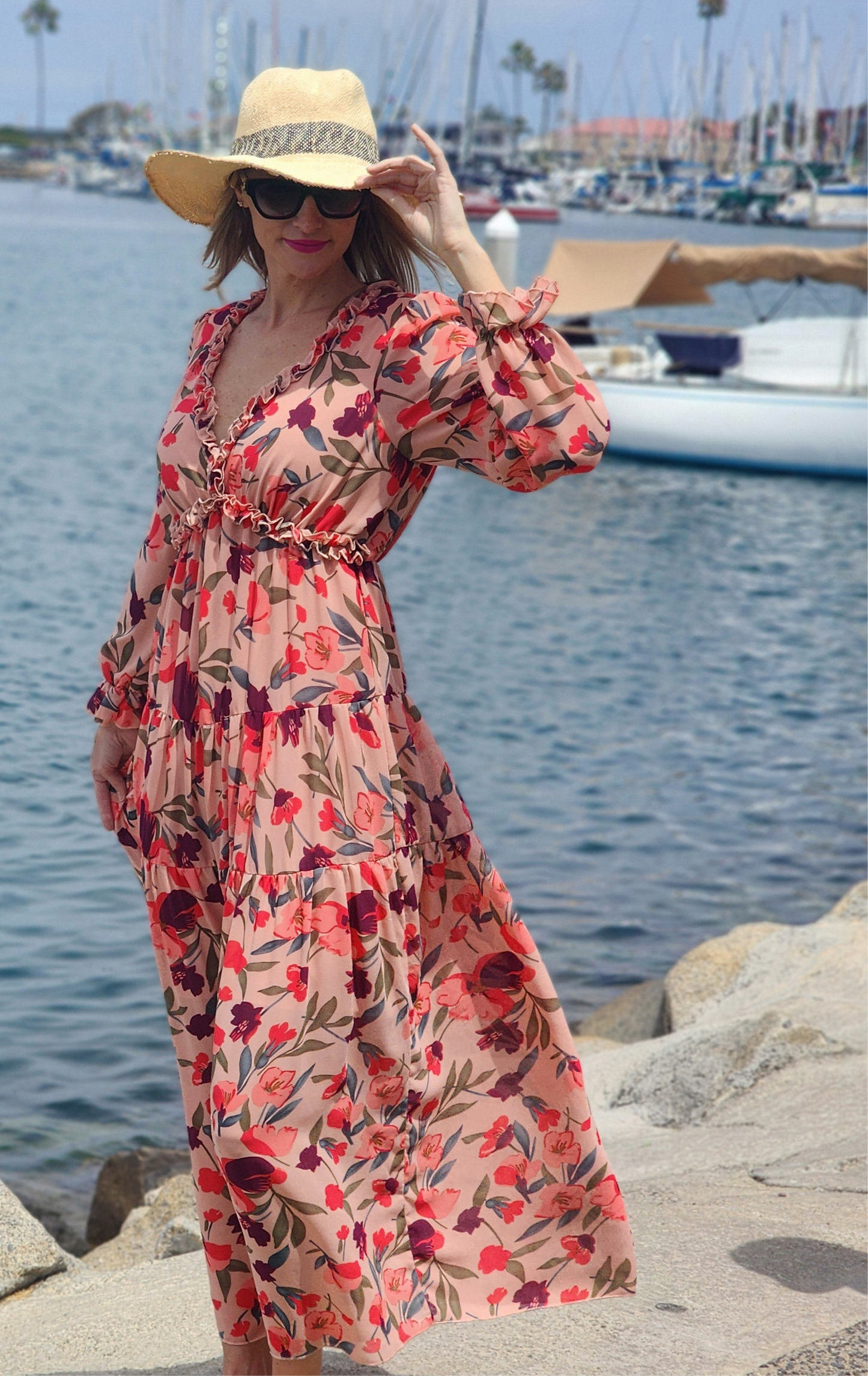 Floral Long Sleeve Dress