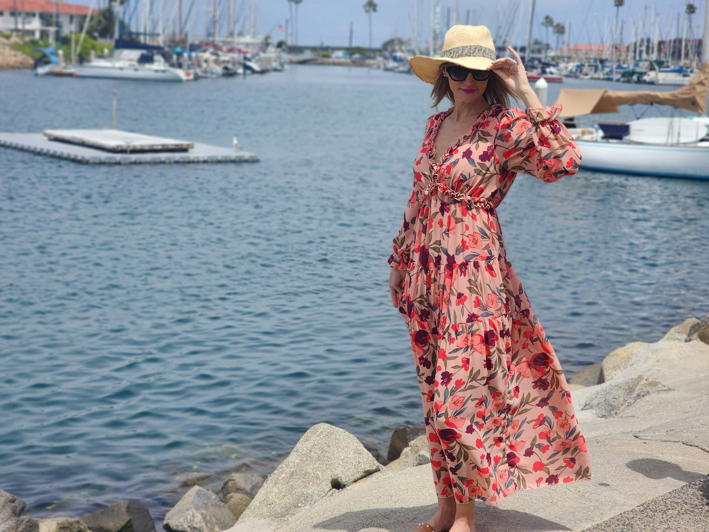 Floral Long Sleeve Dress