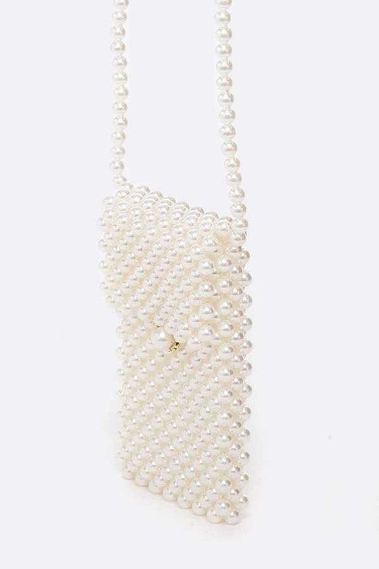 Iconic Pearl Beaded Phone Bag