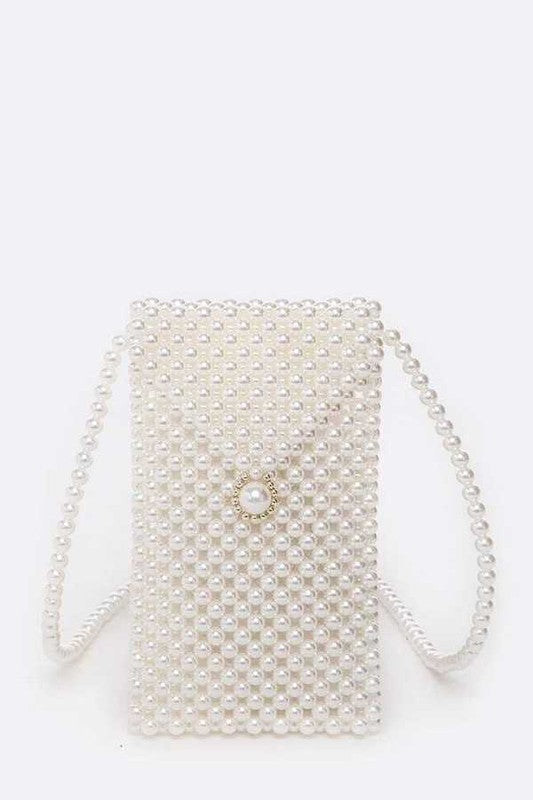 Iconic Pearl Beaded Phone Bag