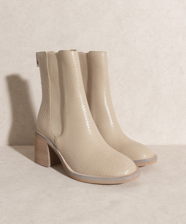 The Olivia Chelsea Block Heel Booties