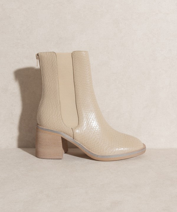 The Olivia Chelsea Block Heel Booties