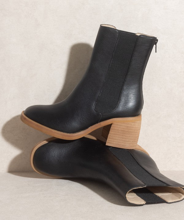 The Olivia Chelsea Block Heel Booties