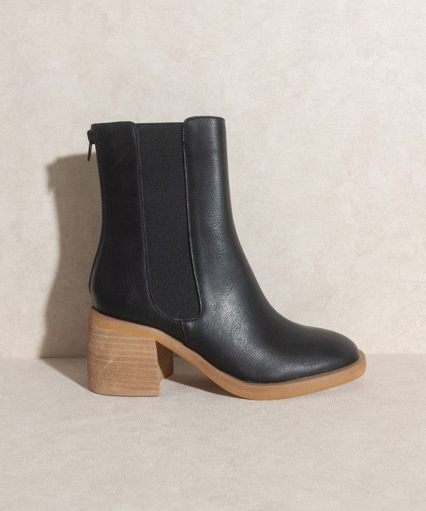 The Olivia Chelsea Block Heel Booties