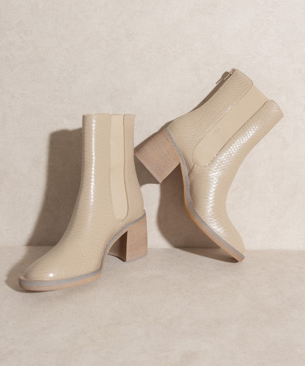 The Olivia Chelsea Block Heel Booties