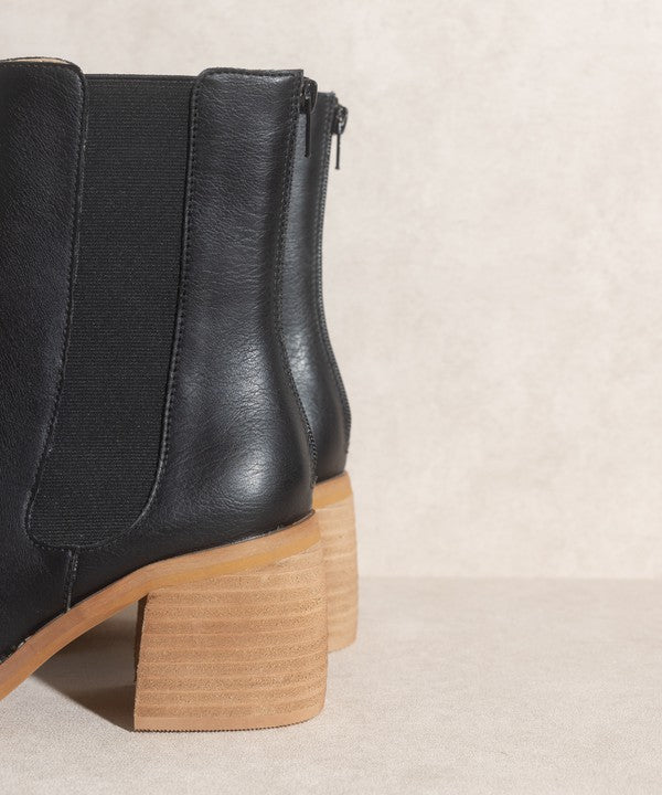 The Olivia Chelsea Block Heel Booties