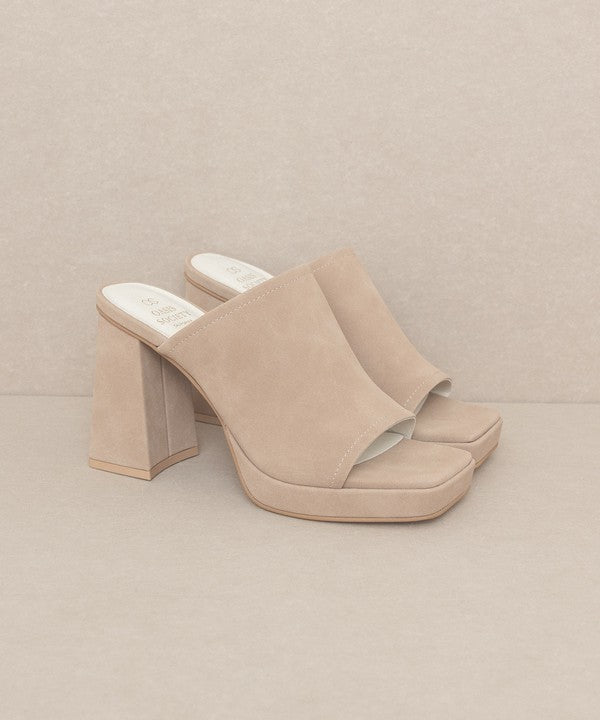 Mimi Open Toe Mule Platform Sandals