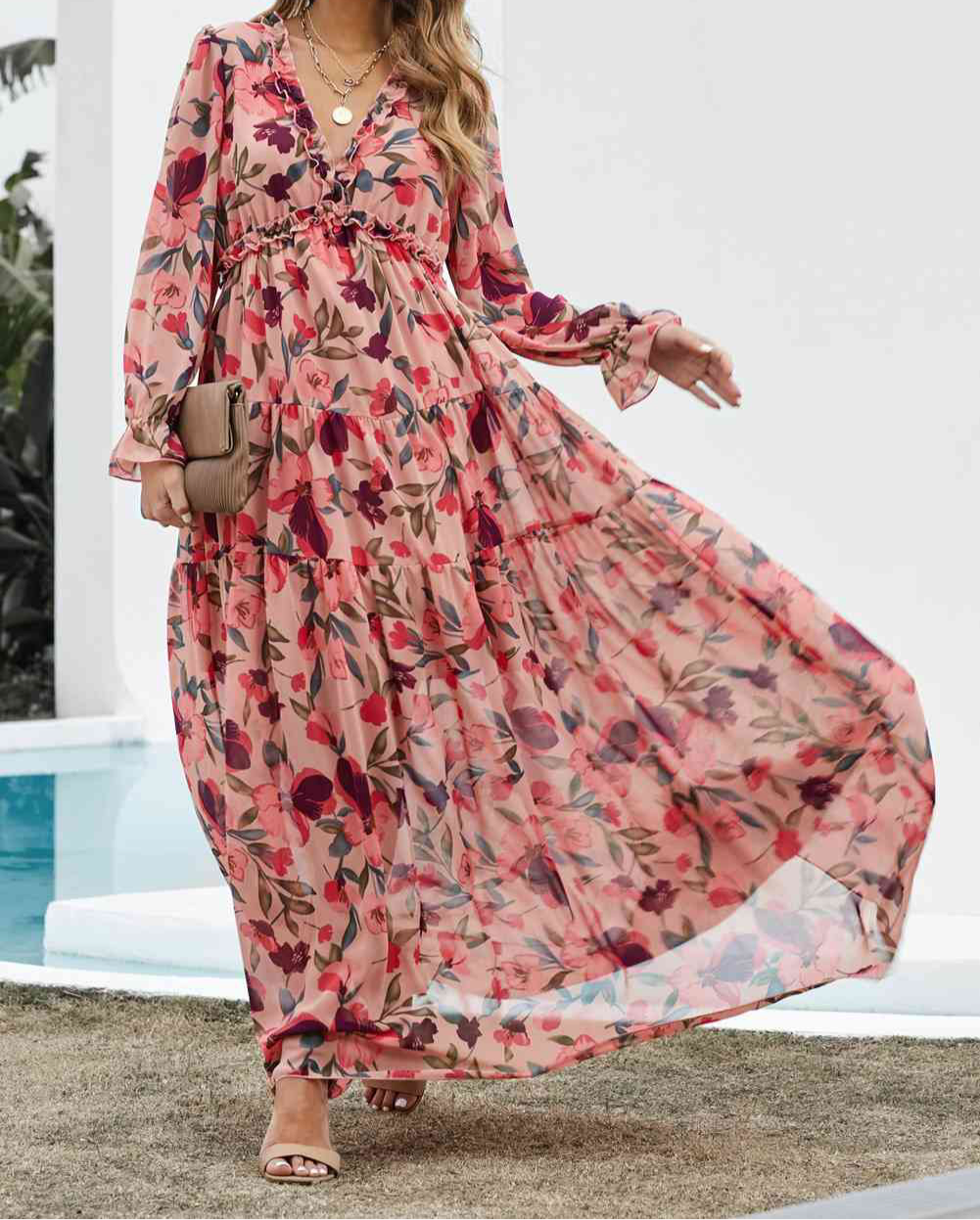 Floral Long Sleeve Dress