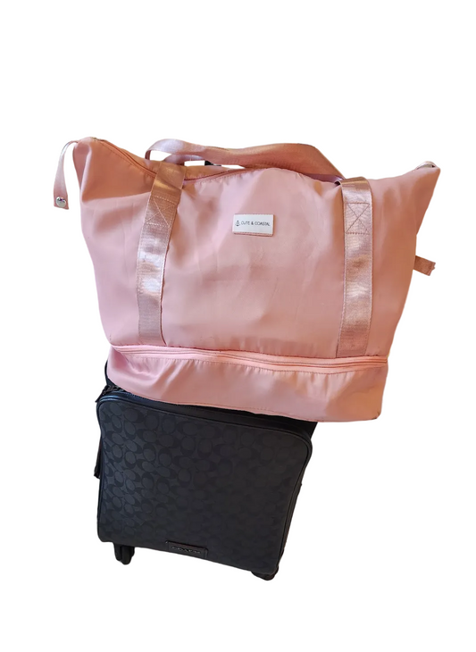 Coastal Multi Pocket Nylon Weekender Bag