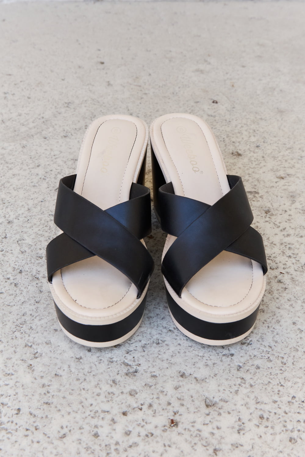 Black Open Toe Sandals