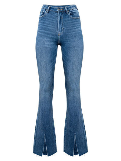 Bluebelle High Waisted Bootcut Jeans with Pockets