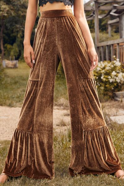 Khaki Wide Leg Pants