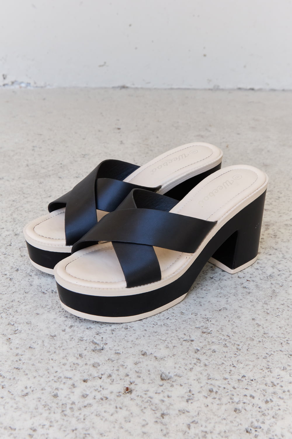 Black Open Toe Sandals